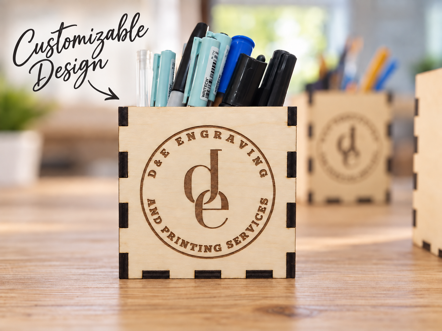 Pen Holder 4x4x2