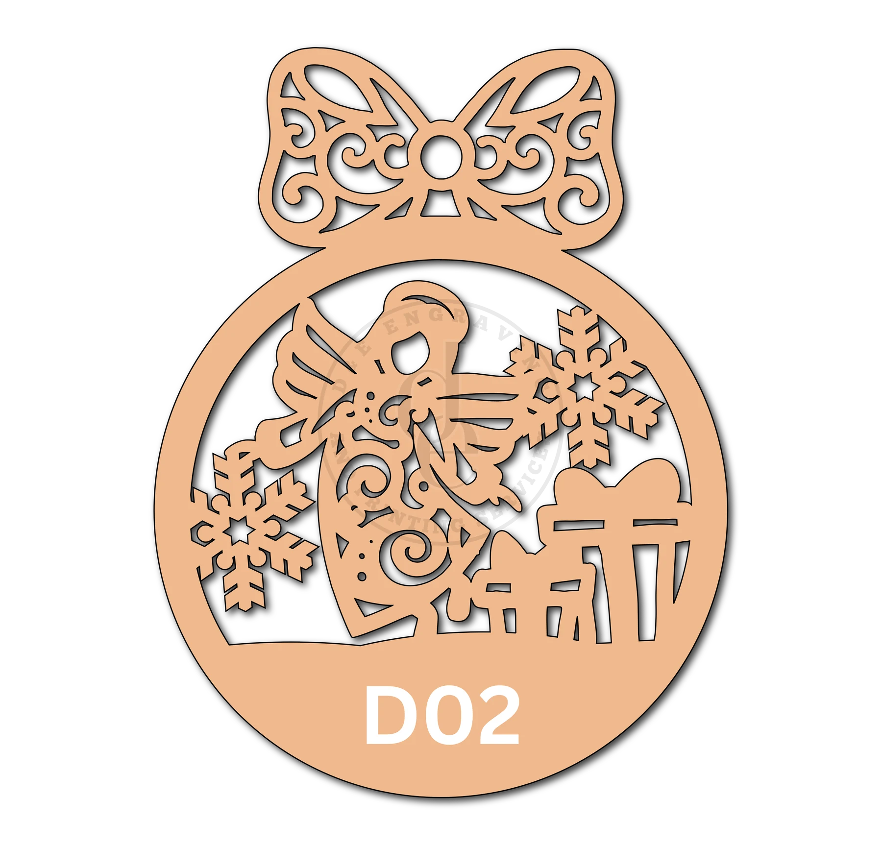 Holiday Cheer 02 ornament design
