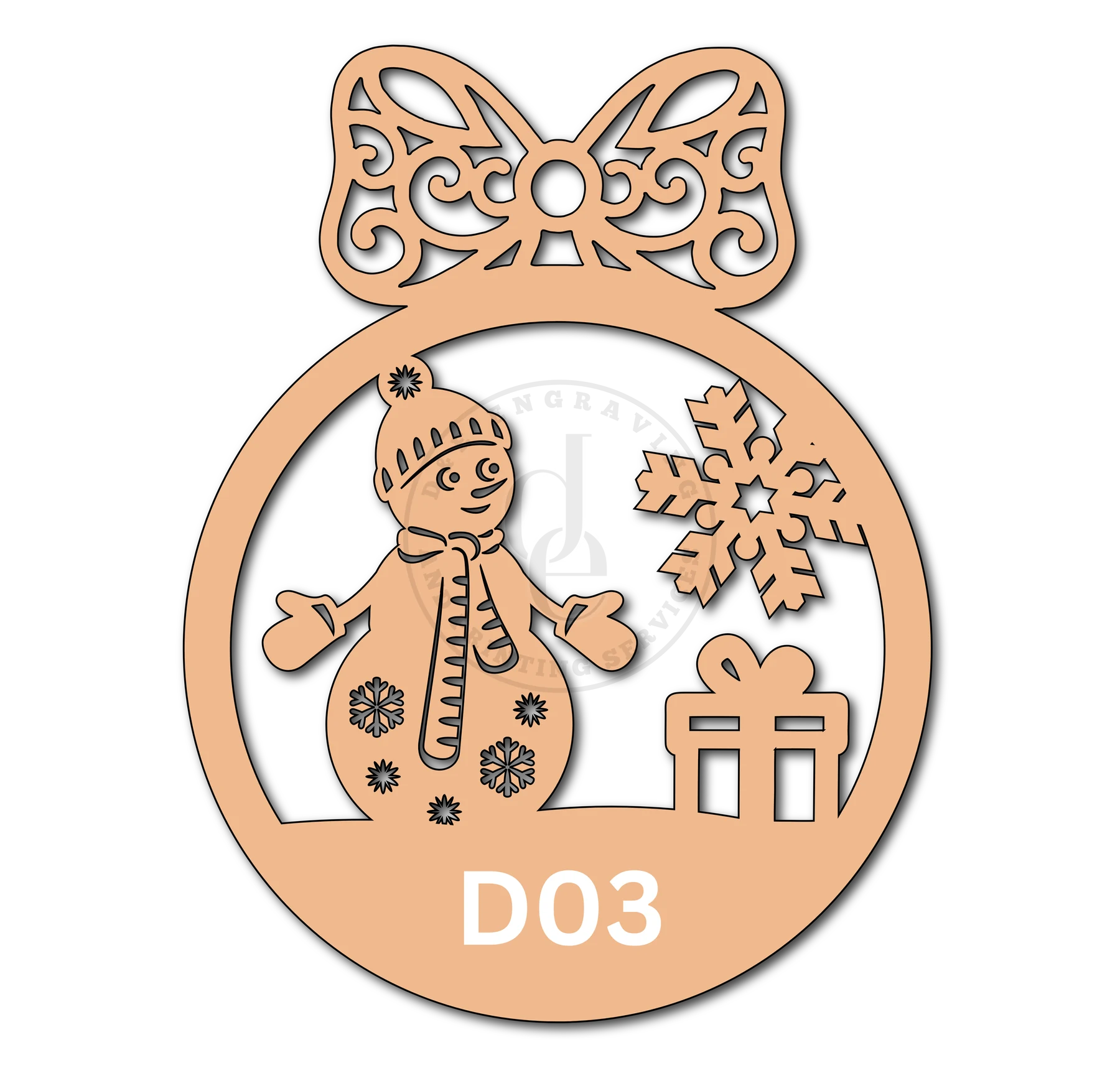 Holiday Cheer 03 ornament design